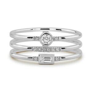 New Luxury Korean Jewelry Party Unusual Finger Silver Ring for Women, …